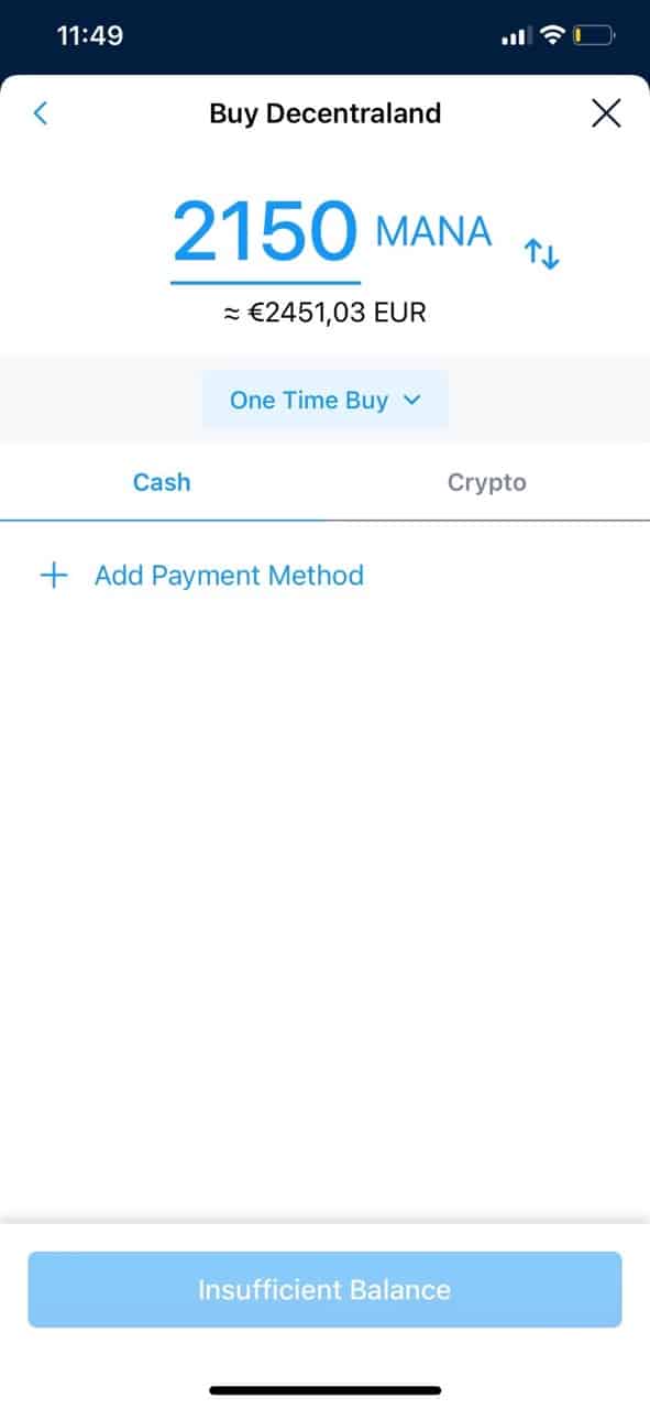 Mana kaufen Crypto.com