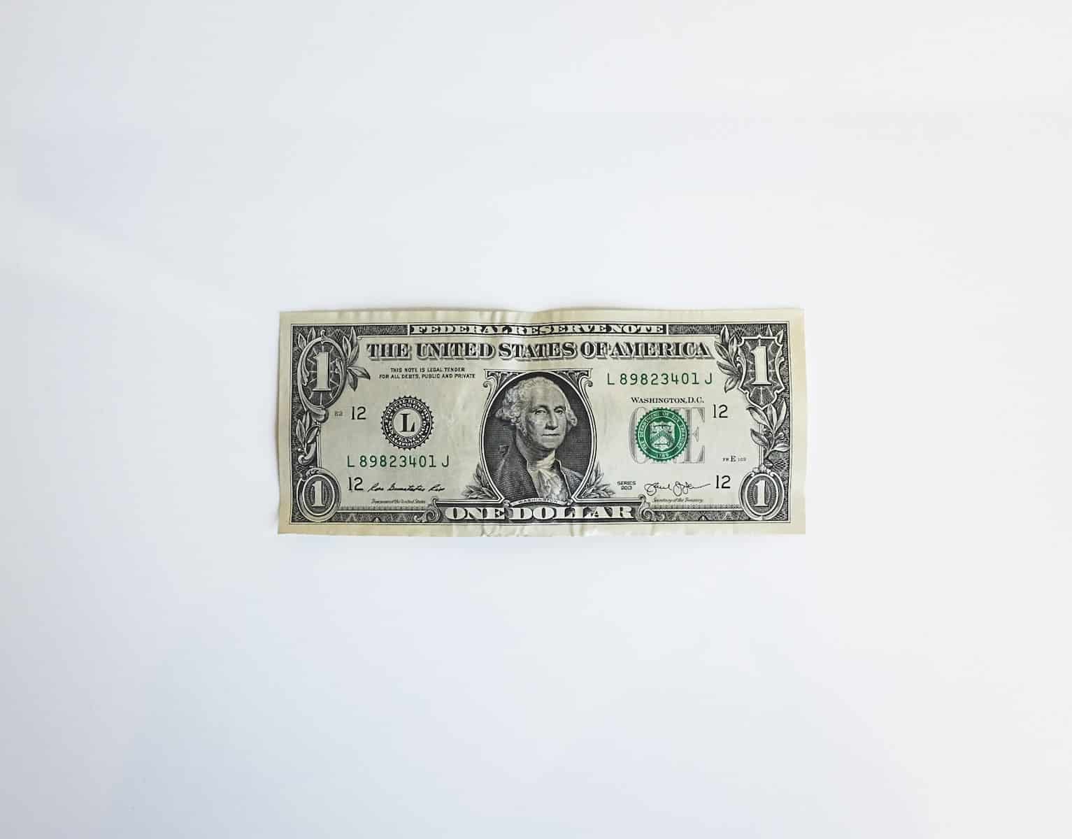 1 U.S. dollar banknote