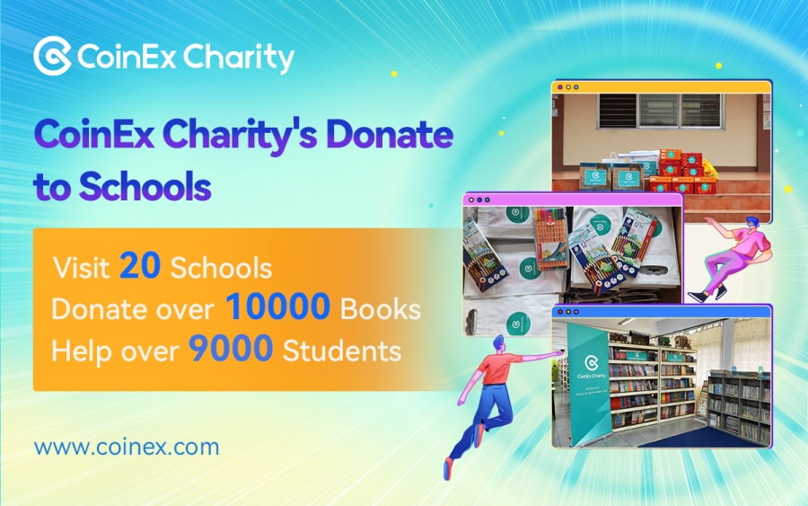 CoinEx Charitys donate to schools