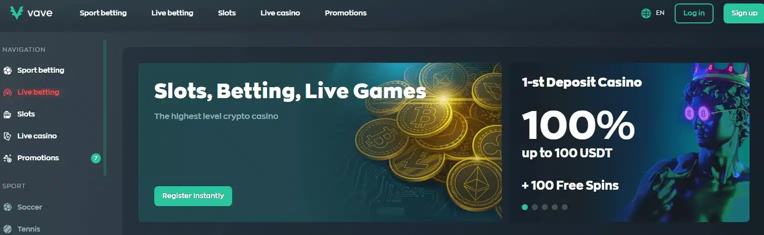 vave live betting spiele