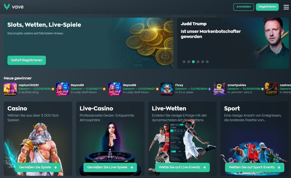Vave Ethereum Casino