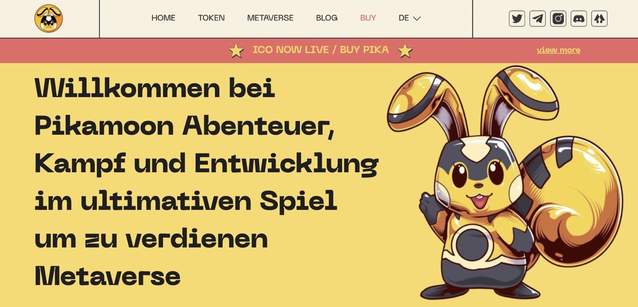Pikamoon Startseite