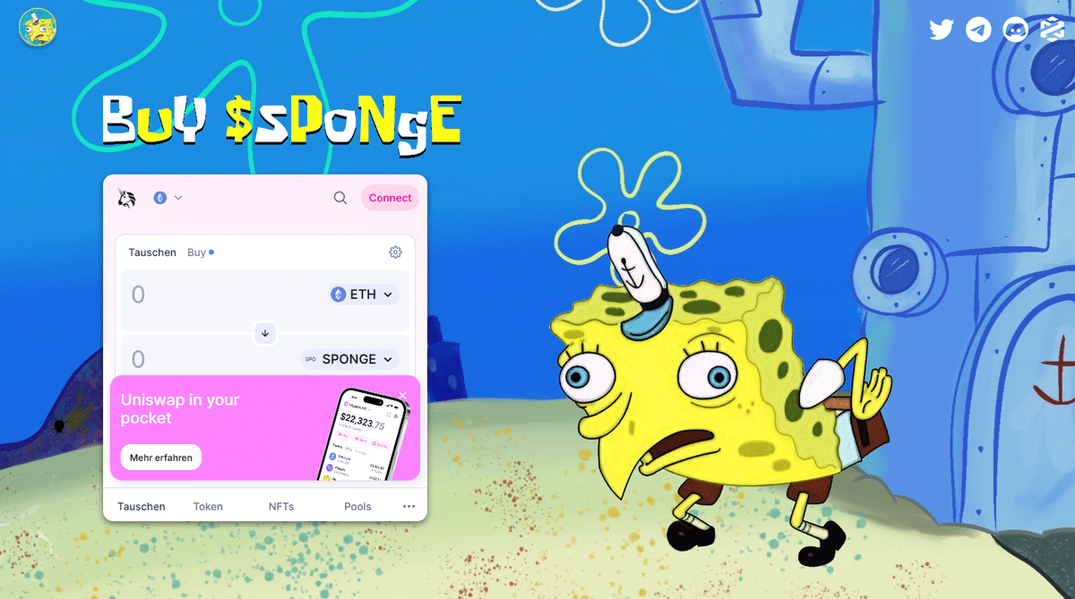Neuer Meme Coin- SpongeBob