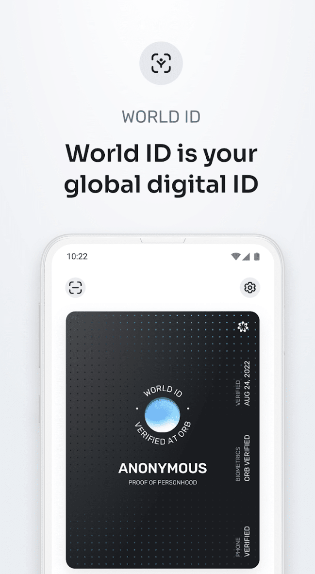 World-App von Worldcoin
