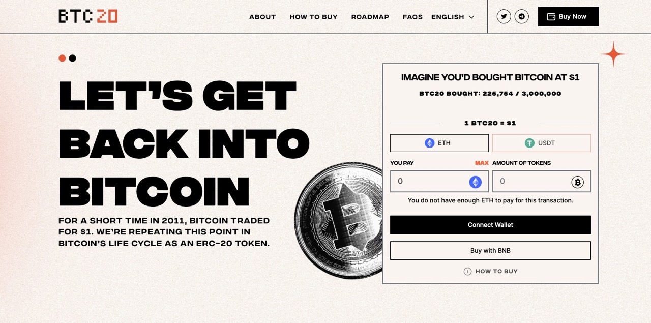 BTC20 Presale