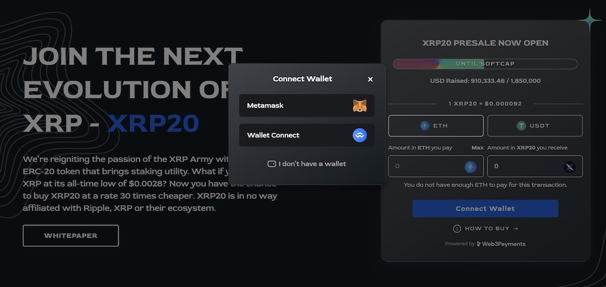 XRP20 Wallet Connect