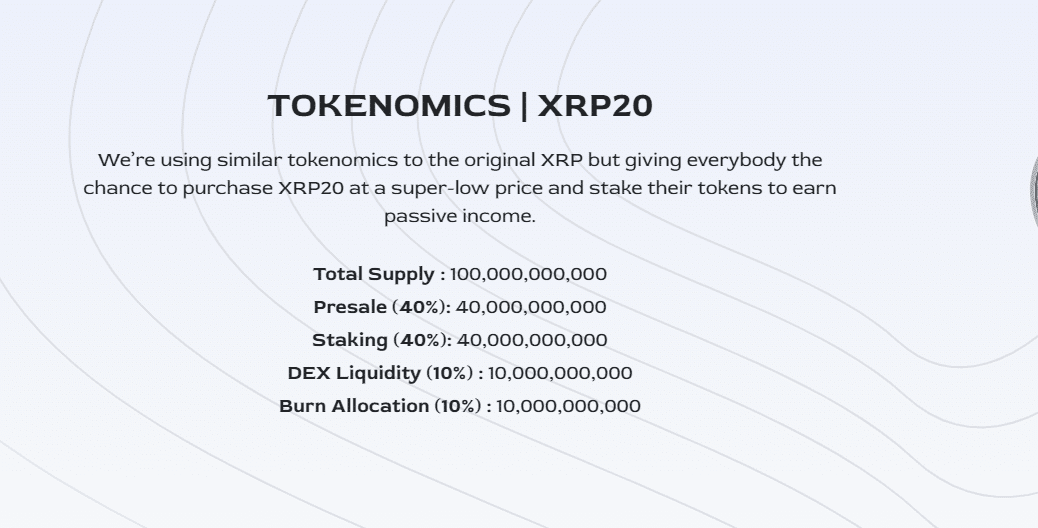 XRP20-Tokenomics