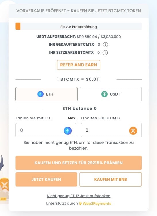 Bitcoin Minetrix kaufen