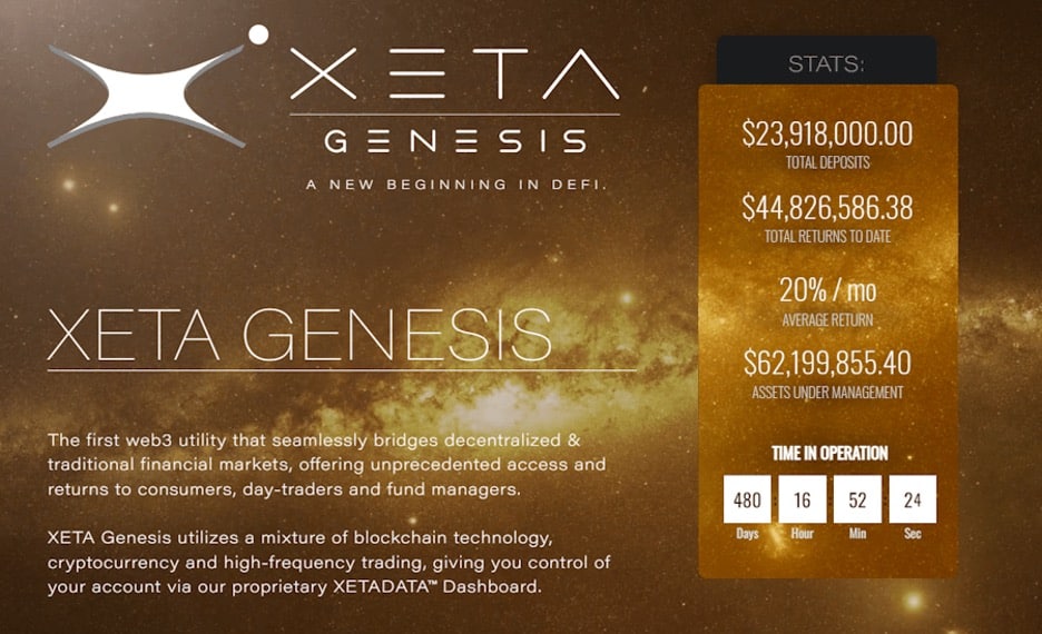 XETA Genesis Startseite