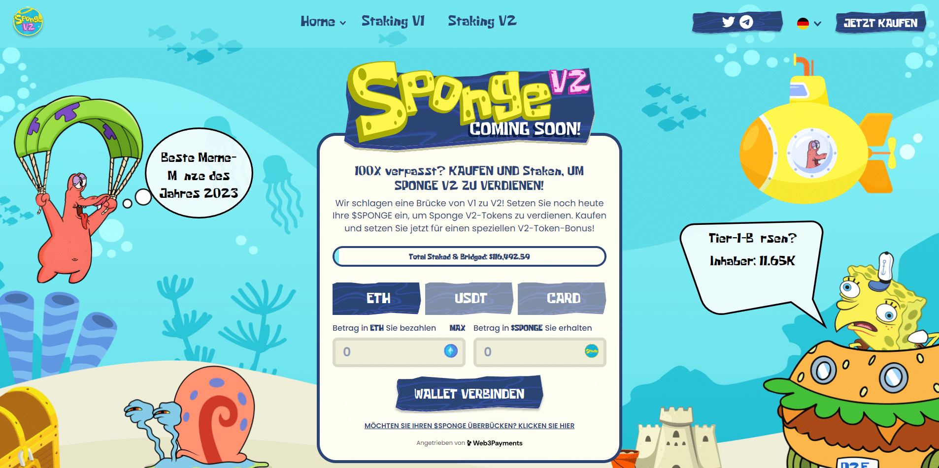 spongev2 homepage