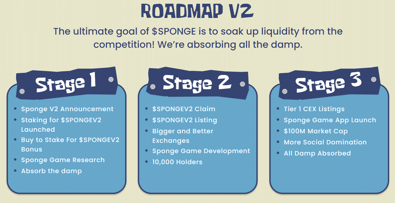 SpongeV2-Roadmap