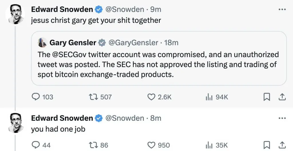 Edward Snowden Bitcoin-ETFs