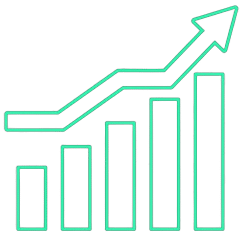 green bitcoin growth