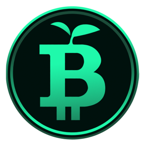 green bitcoin logo