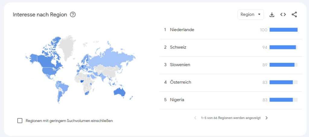 Halving Länder Google Trends