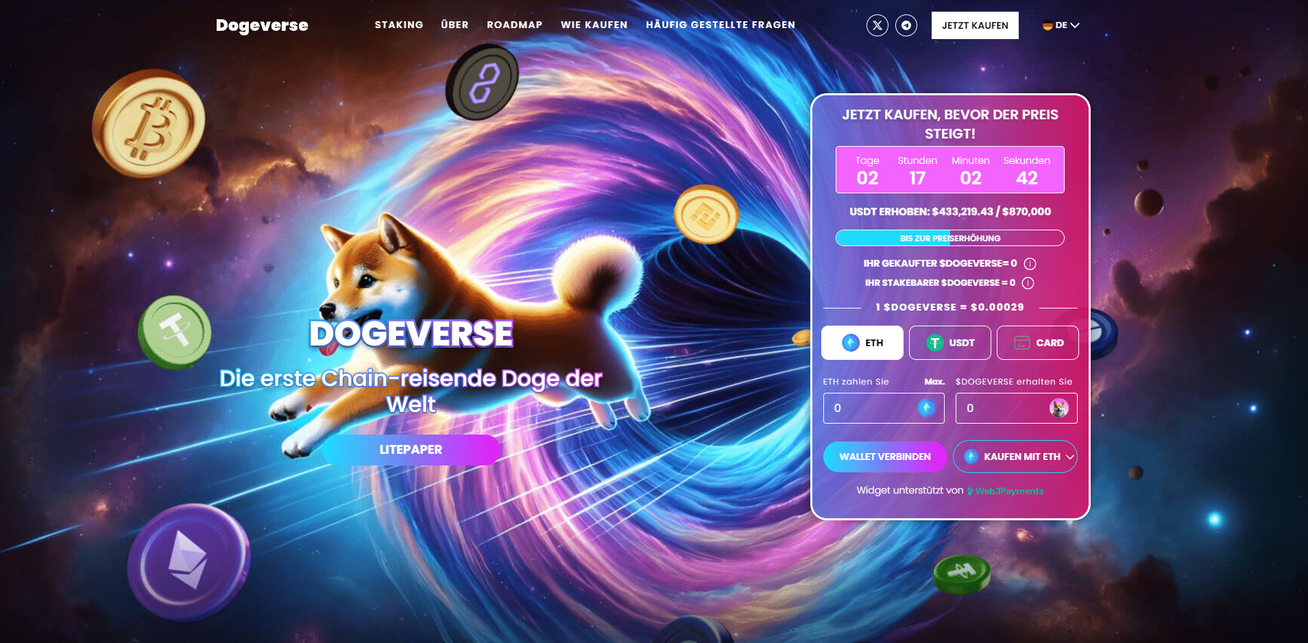 Dogeverse Homepage