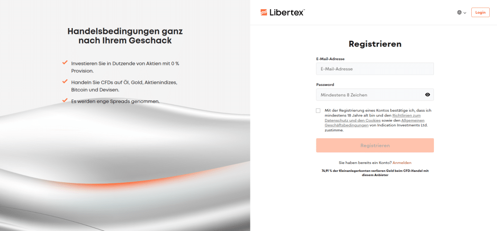 Libertex Registrierung