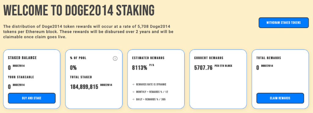 Doge2014 staking