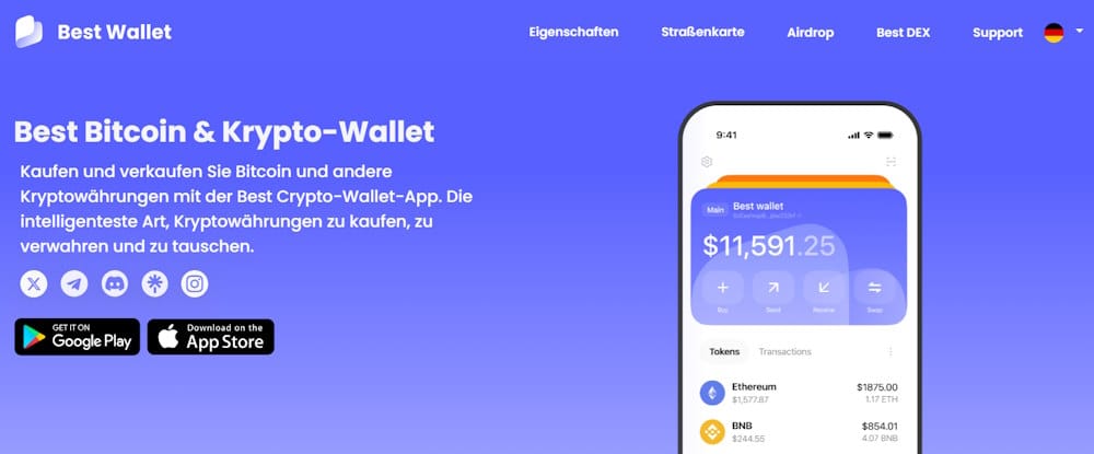 Ethereum kaufen mit Best Wallet