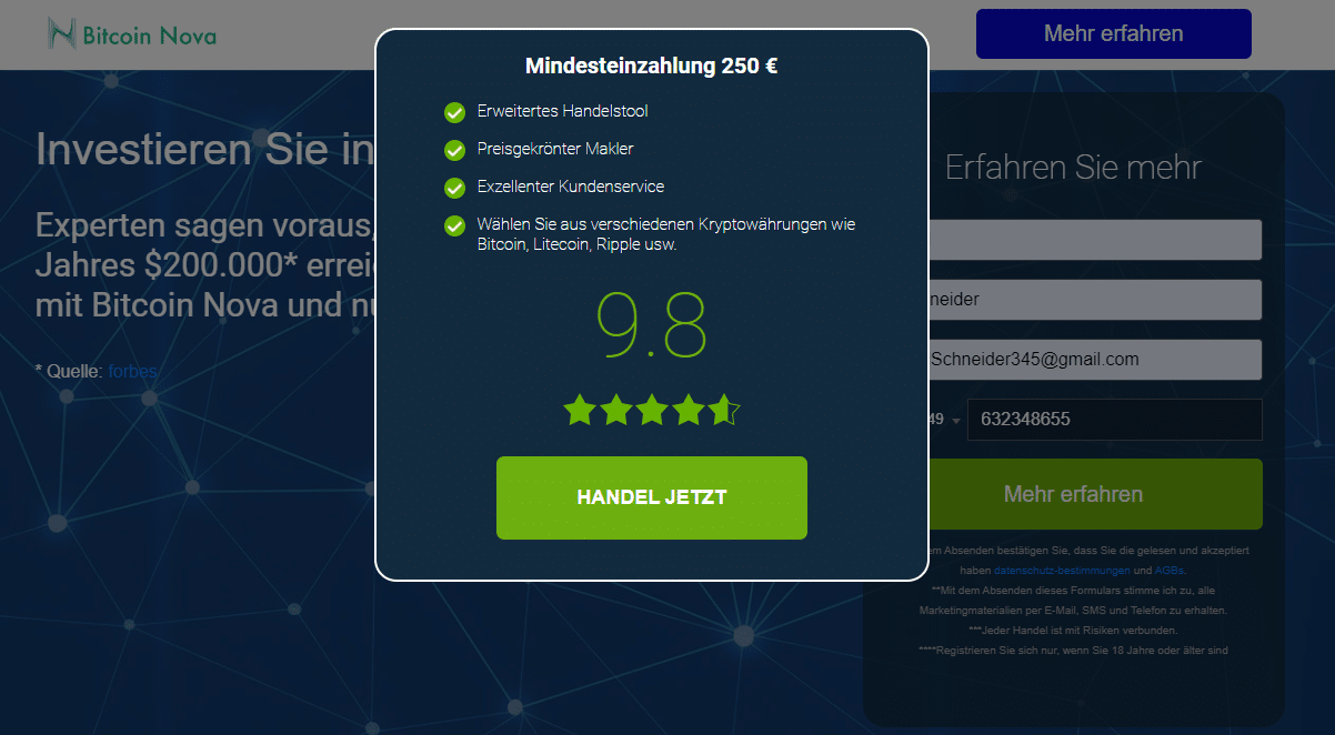 bitcoin-nova-mindesteinzahlung