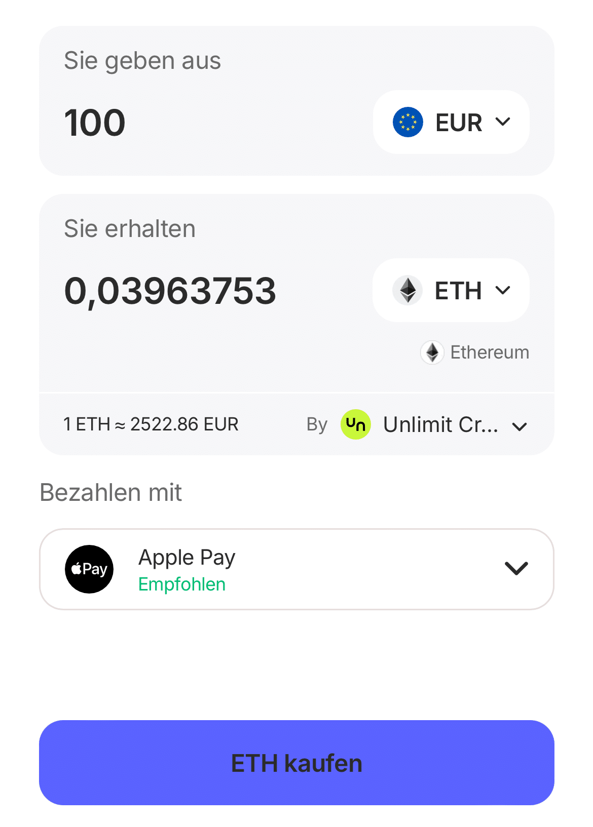 eth mit best wallet kaufen