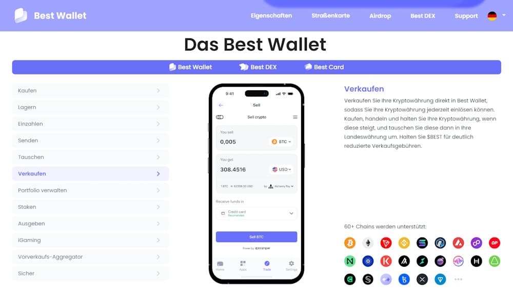 ethereum verkaufen mit best wallet