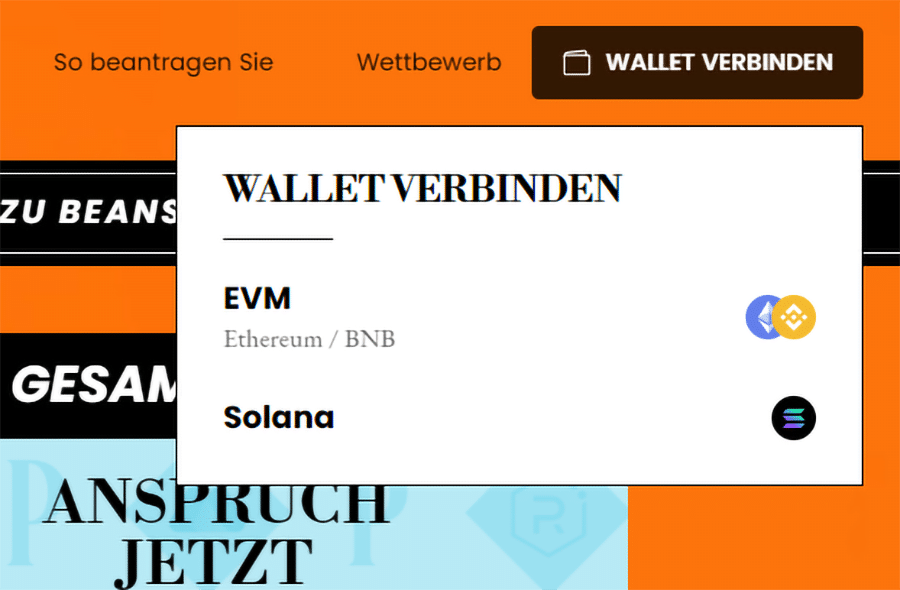 Wallet verbinden poodlana