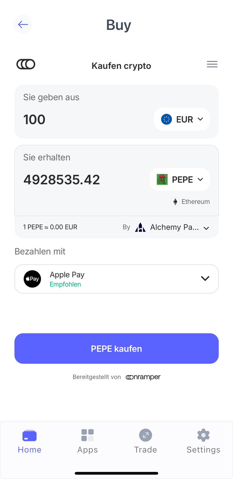 pepe coin kaufen best wallet