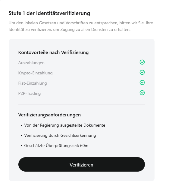 bitget verifizierung