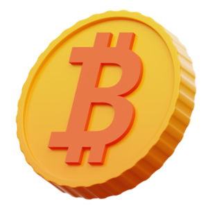 Bitcoin icon 3d