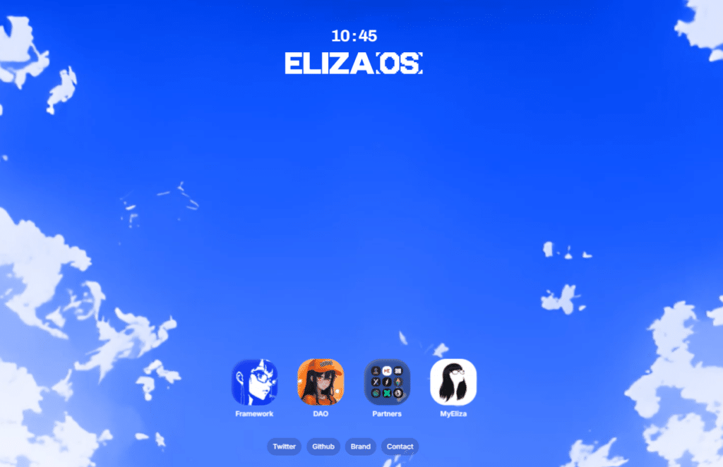 Elizaos homepage