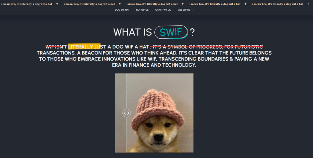 dogwifhat homepage