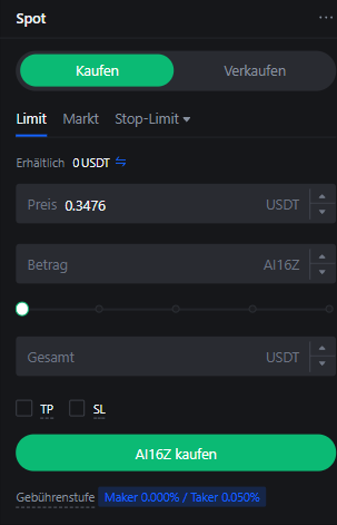 mexc ai16z kaufen