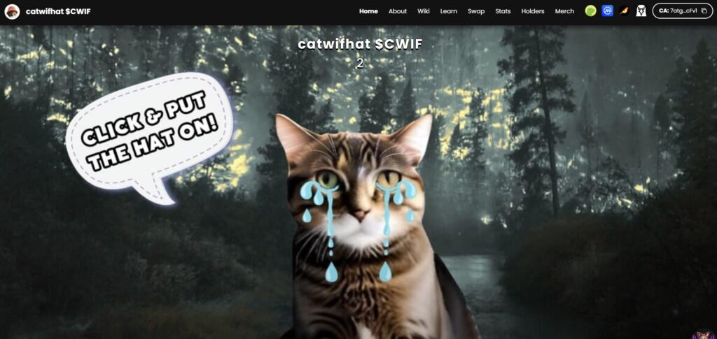 catwifhat homepage