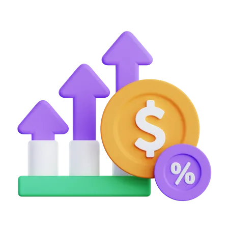 investieren 3d icon