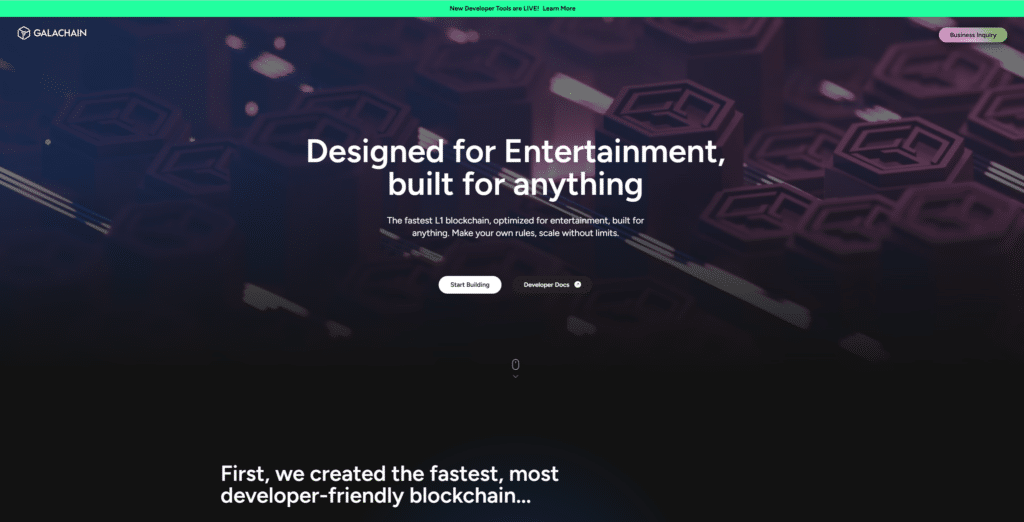 galacoin homepage