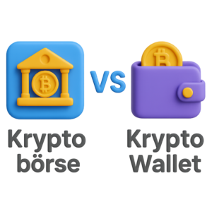 Kryptoboerse vs Krypto-Wallet