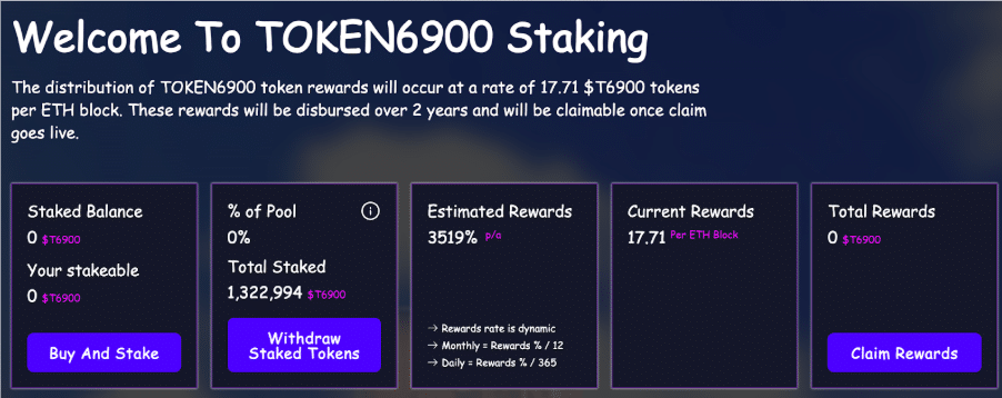 token6900-staking