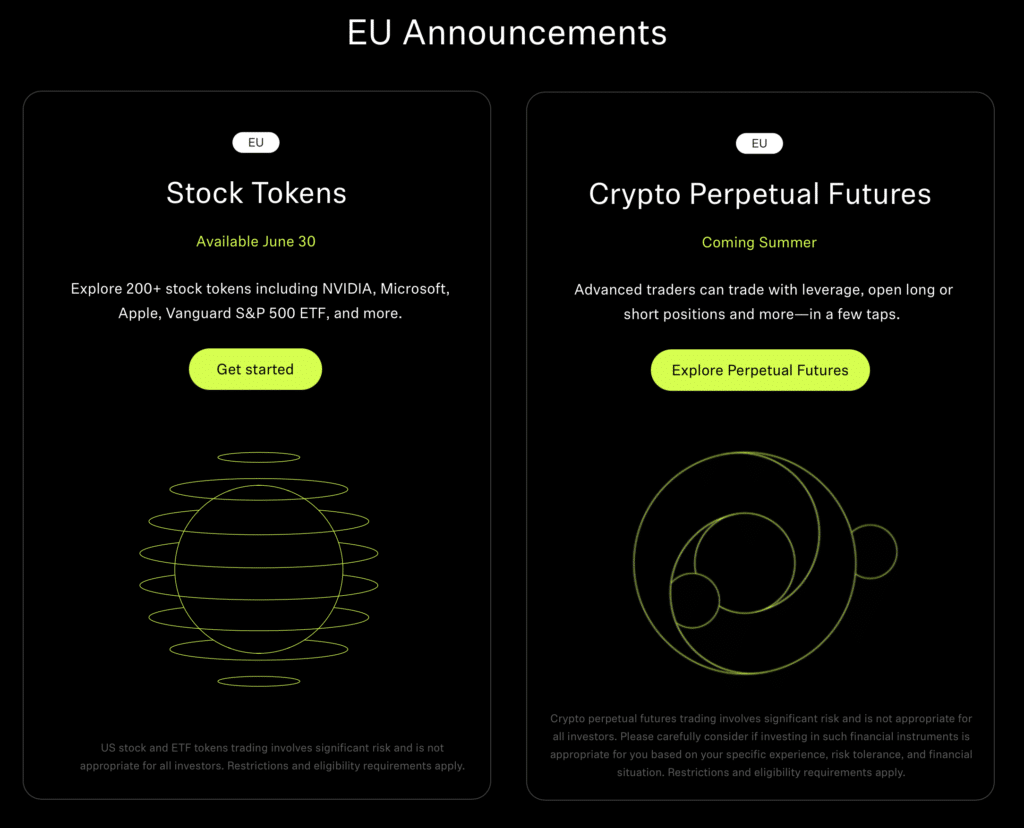 Robinhood tokenisierte US-Aktien