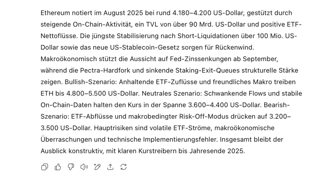 ChatGPT 5 Ethereum