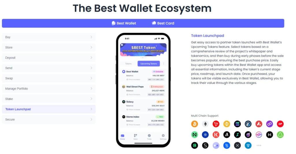 Best Wallet Funktionen