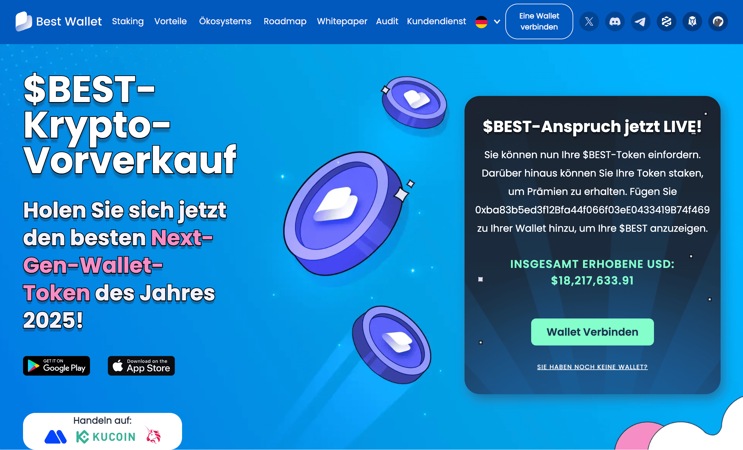 Best Wallet Token kaufen nach Presale Ende