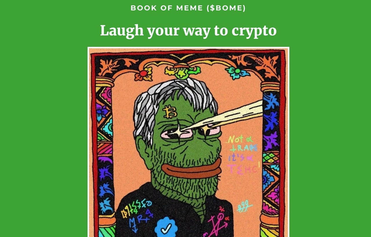 Book of Meme Webseite