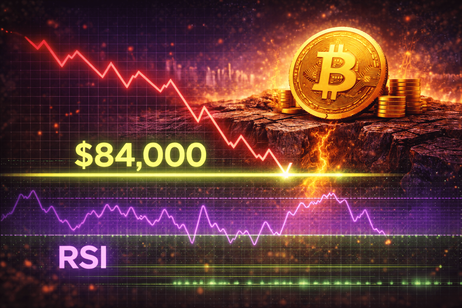 Bitcoins RSI fällt auf historischen Support – wurde das Bottom bei 84.000  erreicht?