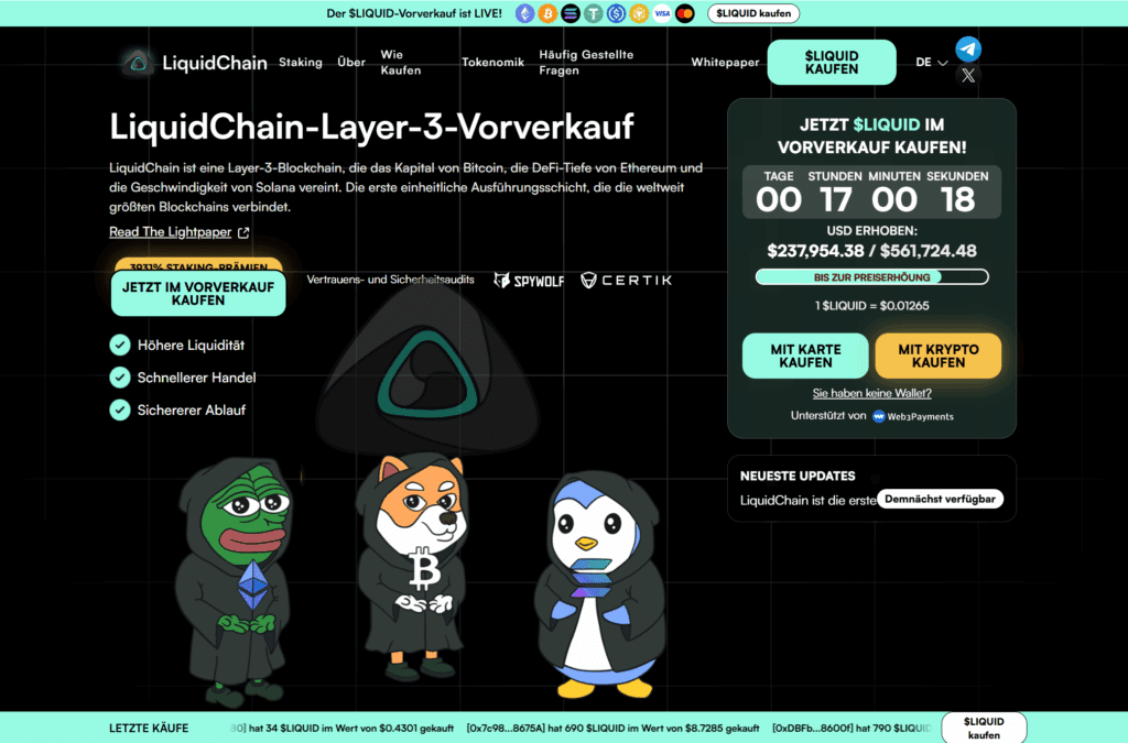 LiquidChain Homepage