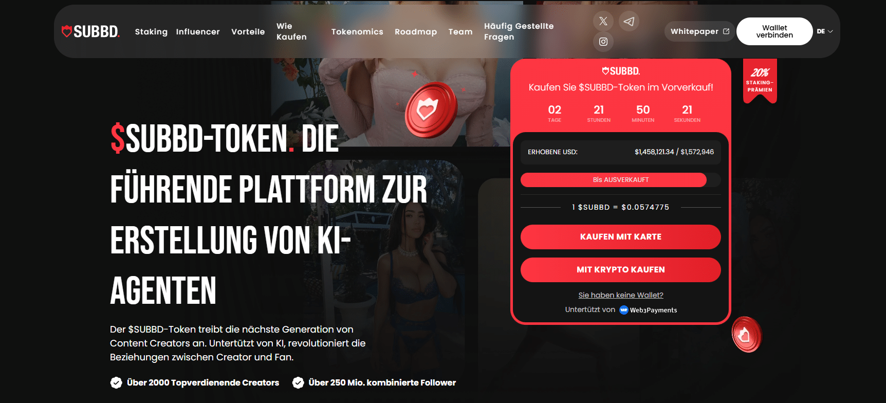 SUBBD Token Kaufen neu