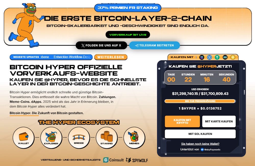 Bitcoin Hyper als Krypto Geheimtipp
