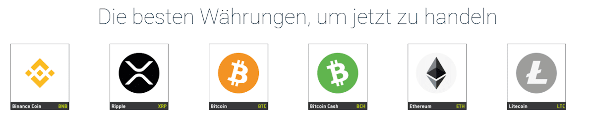 Verfügbare Krypto Coins