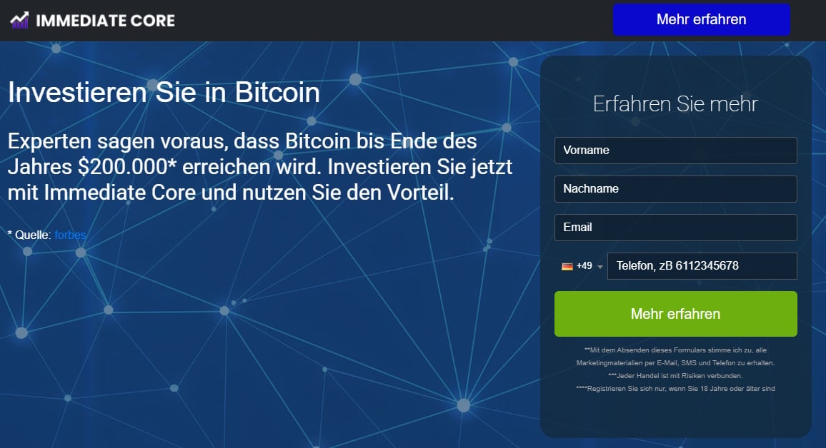 Immediate Core Erfahrungen