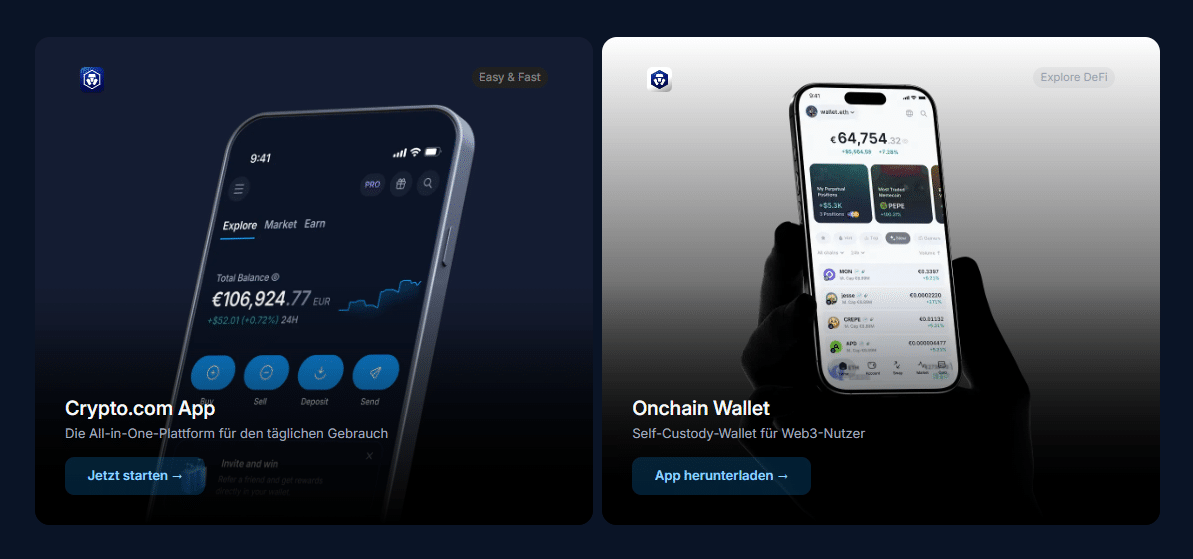 crypto-com app f&uuml;r alle